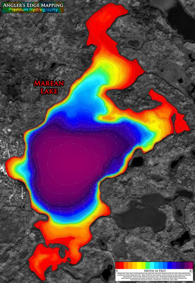 Angler's Edge Mapping AEM Marean Lake digital map