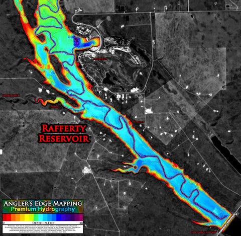 Angler's Edge Mapping AEM Rafferty Reservoir Mainprize to Causeway bundle exclusive