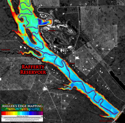 Angler's Edge Mapping AEM Rafferty Reservoir Mainprize to Causeway bundle exclusive