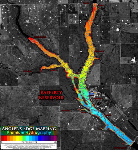 Angler's Edge Mapping AEM Rafferty Reservoir mid-level zoom bundle exclusive