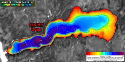 Angler's Edge Mapping AEM Sealey Lake digital map