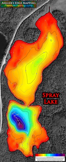 Angler's Edge Mapping AEM Spray Lake digital map
