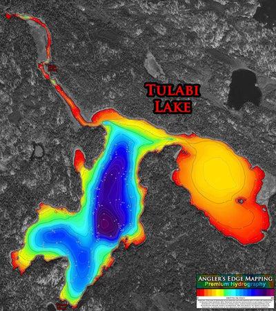 Angler's Edge Mapping AEM Tulabi Lake digital map