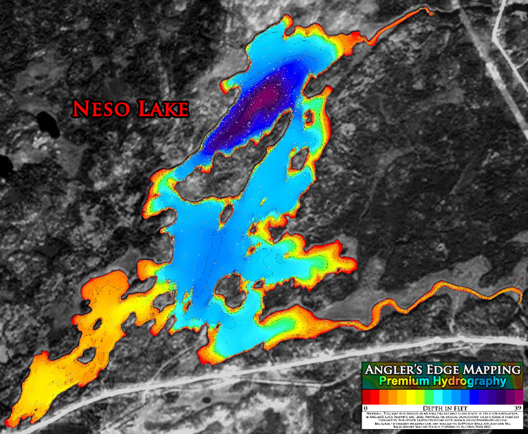 AEM Neso Lake Map by Angler's Edge Mapping | Avenza Maps