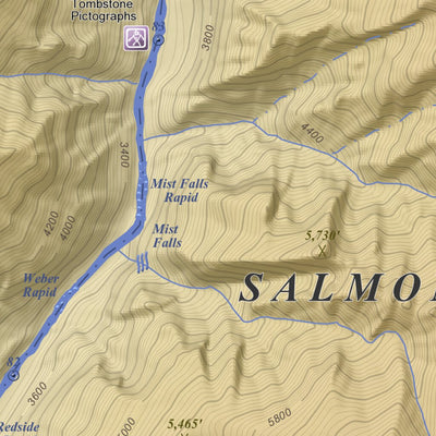 Apogee Mapping, Inc. Aggipah Mountain, Idaho 7.5 Minute Topographic Map - Color Hillshade digital map