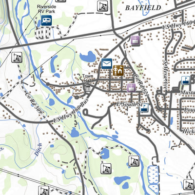 Bayfield, Colorado 7.5 Minute Topographic Map Preview 3