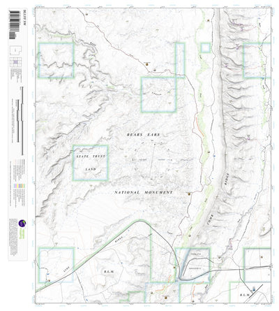 Bluff SW, Utah 7.5 Minute Topographic Map Preview 1