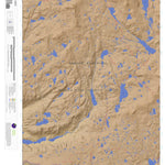 Apogee Mapping, Inc. Bridger Lakes, Wyoming 7.5 Minute Topographic Map - Color Hillshade digital map