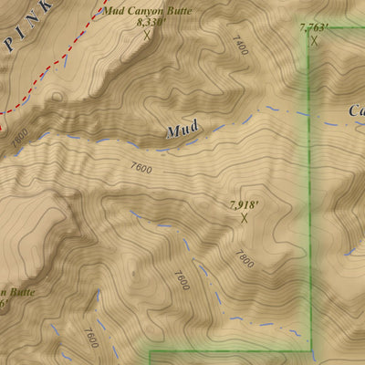 Apogee Mapping, Inc. Bryce Point, Utah 7.5 Minute Topographic Map - Color Hillshade digital map
