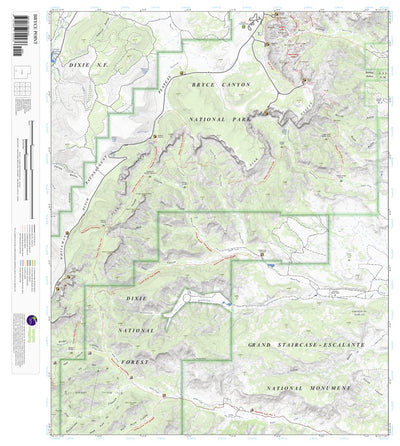 Apogee Mapping, Inc. Bryce Point, Utah 7.5 Minute Topographic Map digital map