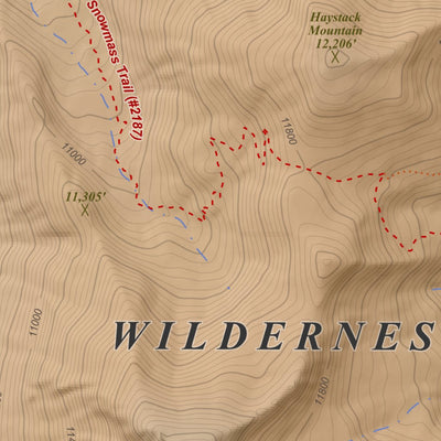 Apogee Mapping, Inc. Capitol Peak, Colorado 7.5 Minute Topographic Map - Color Hillshade digital map