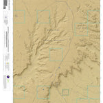 Cedar Mesa South, Utah 7.5 Minute Topographic Map - Color Hillshade Preview 1