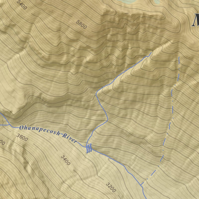 Apogee Mapping, Inc. Chinook Pass, Washington 7.5 Minute Topographic Map - Color Hillshade digital map