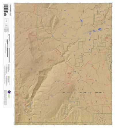 Apogee Mapping, Inc. Chris Mountain, Colorado 7.5 Minute Topographic Map - Color Hillshade digital map