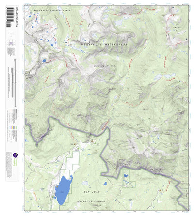 Cimarrona Peak, Colorado 7.5 Minute Topographic Map Preview 1