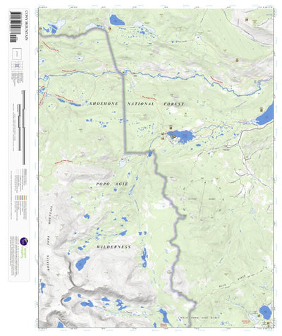 Apogee Mapping, Inc. Cony Mountain, Wyoming 7.5 Minute Topographic Map digital map