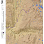 Apogee Mapping, Inc. Crystal Crag, California 7.5 Minute Topographic Map - Color Hillshade digital map