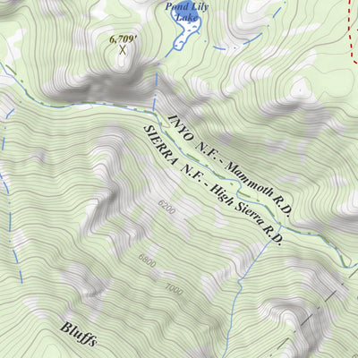 Apogee Mapping, Inc. Crystal Crag, California 7.5 Minute Topographic Map digital map