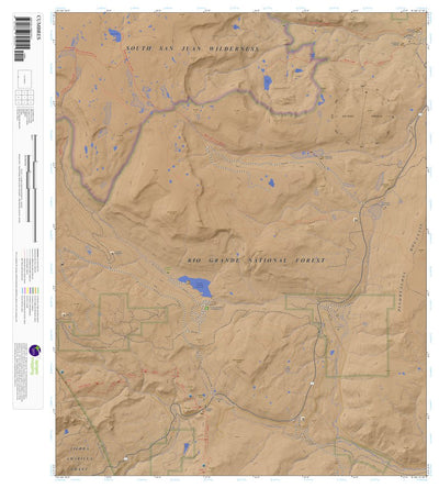 Apogee Mapping, Inc. Cumbres, Colorado 7.5 Minute Topographic Map - Color Hillshade digital map