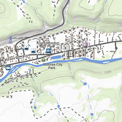 Apogee Mapping, Inc. Dolores East, Colorado 7.5 Minute Topographic Map digital map