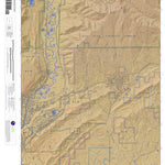 Durango East, Colorado 7.5 Minute Topographic Map - Color Hillshade Preview 1