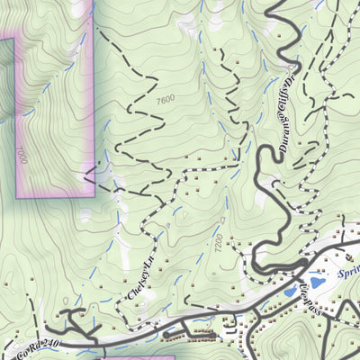 Durango East, Colorado 7.5 Minute Topographic Map Preview 2