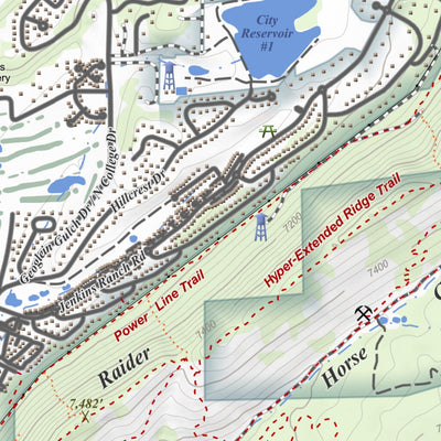 Durango East, Colorado 7.5 Minute Topographic Map Preview 3