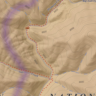 Topographic Map Color Elk Creek, Colorado 7.5 Minute Topographic Map - Color Hillshade by ...