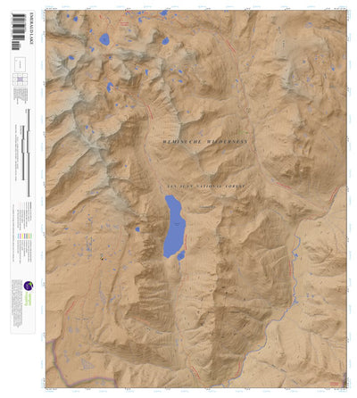 Apogee Mapping, Inc. Emerald Lake, Colorado 7.5 Minute Topographic Map - Color Hillshade digital map