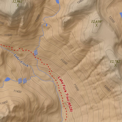 Apogee Mapping, Inc. Emerald Lake, Colorado 7.5 Minute Topographic Map - Color Hillshade digital map