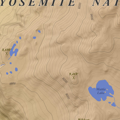 Falls Ridge, California 7.5 Minute Topographic Map - Color Hillshade Preview 2