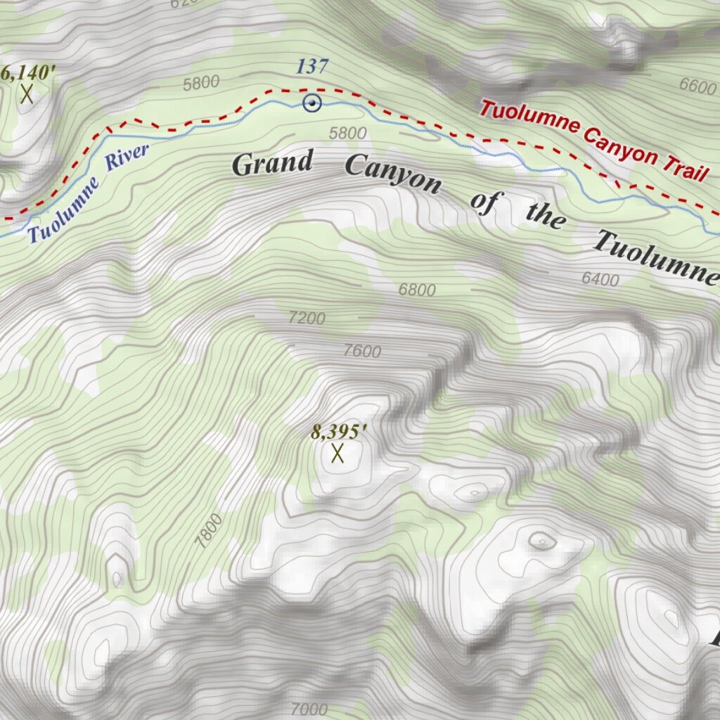Falls Ridge, California 7.5 Minute Topographic Map by Apogee Mapping ...