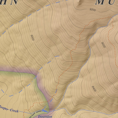 Topographic Map Color Florence Lake, California 7.5 Minute Topographic Map - Color Hillshade ...