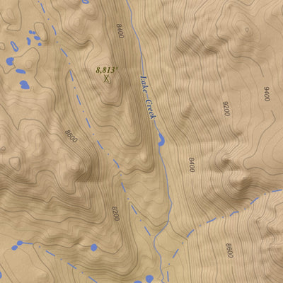 Apogee Mapping, Inc. Fremont Lake North, Wyoming 7.5 Minute Topographic Map - Color Hillshade digital map