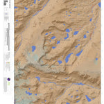 Apogee Mapping, Inc. Fremont Peak North, Wyoming 7.5 Minute Topographic Map - Color Hillshade digital map