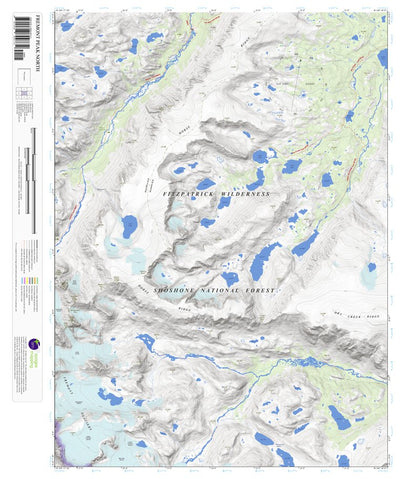 Apogee Mapping, Inc. Fremont Peak North, Wyoming 7.5 Minute Topographic Map digital map