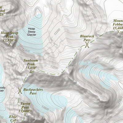 Apogee Mapping, Inc. Fremont Peak North, Wyoming 7.5 Minute Topographic Map digital map