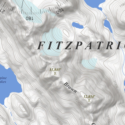 Apogee Mapping, Inc. Fremont Peak South, Wyoming 7.5 Minute Topographic Map digital map