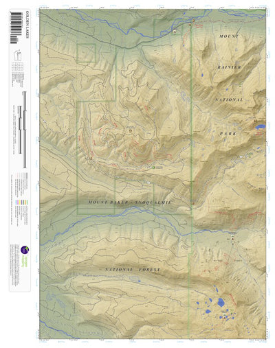 Apogee Mapping, Inc. Golden Lakes, Washington 7.5 Minute Topographic Map - Color Hillshade digital map