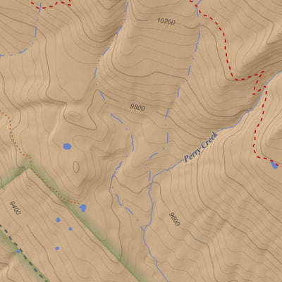 Apogee Mapping, Inc. Gothic, Colorado 7.5 Minute Topographic Map - Color Hillshade digital map