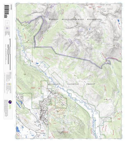 Apogee Mapping, Inc. Gothic, Colorado 7.5 Minute Topographic Map digital map