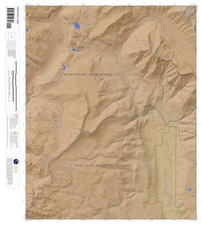 Apogee Mapping, Inc. Granite Lake, Colorado 7.5 Minute Topographic Map - Color Hillshade digital map