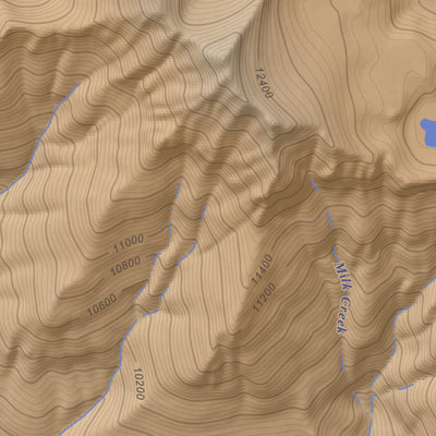 Apogee Mapping, Inc. Granite Lake, Colorado 7.5 Minute Topographic Map - Color Hillshade digital map