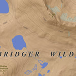 Apogee Mapping, Inc. Halls Mountain, Wyoming 7.5 Minute Topographic Map - Color Hillshade digital map