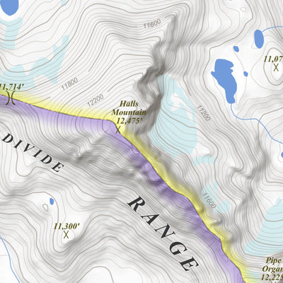 Apogee Mapping, Inc. Halls Mountain, Wyoming 7.5 Minute Topographic Map digital map