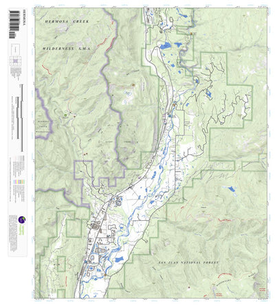 Apogee Mapping, Inc. Hermosa, Colorado 7.5 Minute Topographic Map digital map