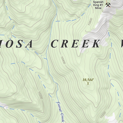 Apogee Mapping, Inc. Hermosa Peak, Colorado 7.5 Minute Topographic Map digital map