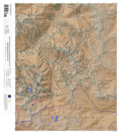 Apogee Mapping, Inc. Howardsville, Colorado 7.5 Minute Topographic Map - Color Hillshade digital map