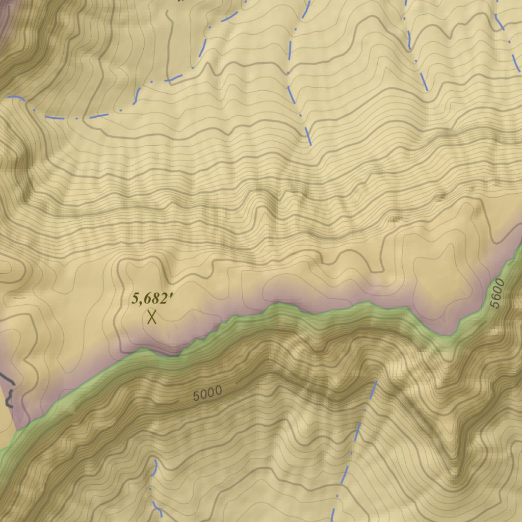 Kanab Point Arizona 75 Minute Topographic Map Color Hillshade By Apogee Mapping Inc 8162