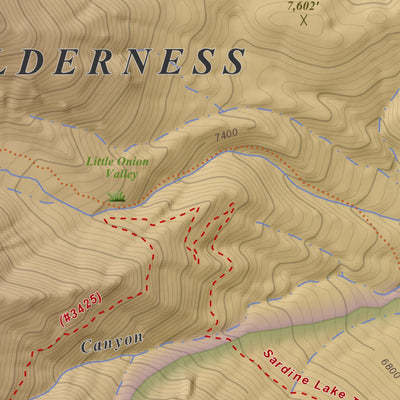 Apogee Mapping, Inc. Kearsarge Peak, California 7.5 Minute Topographic Map - Color Hillshade digital map